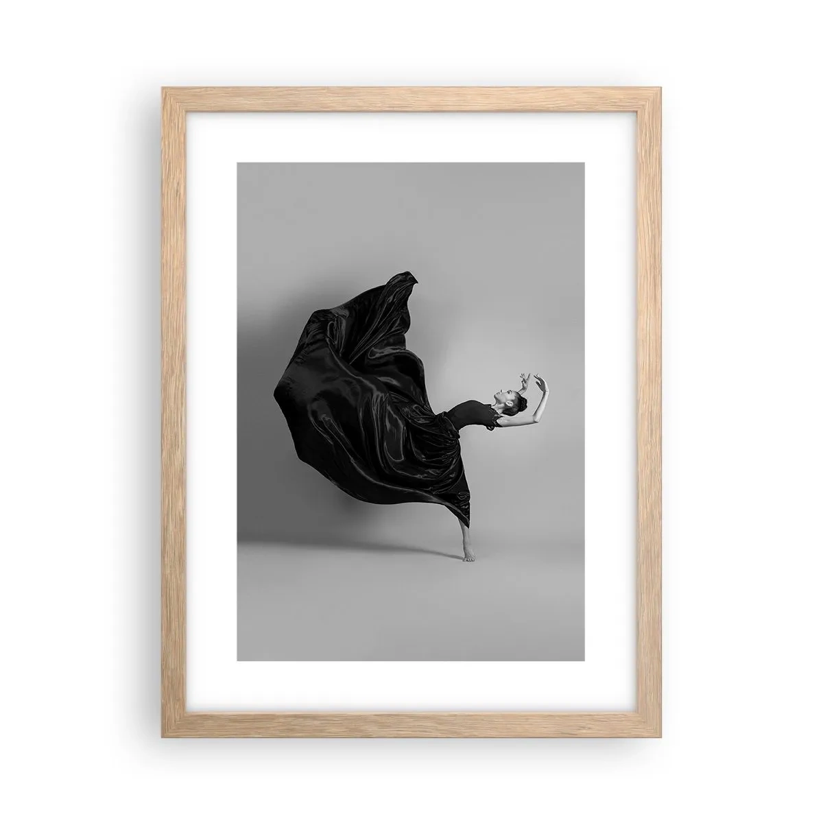 Plakat i ramme af lyst egetræ - Bevinget af musik - 30x40 cm