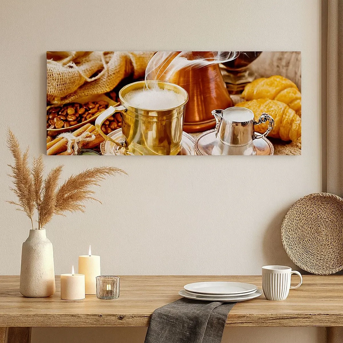 Lærredstryk - Billede på lærred - Hav en dejlig dag! - 100x40 cm