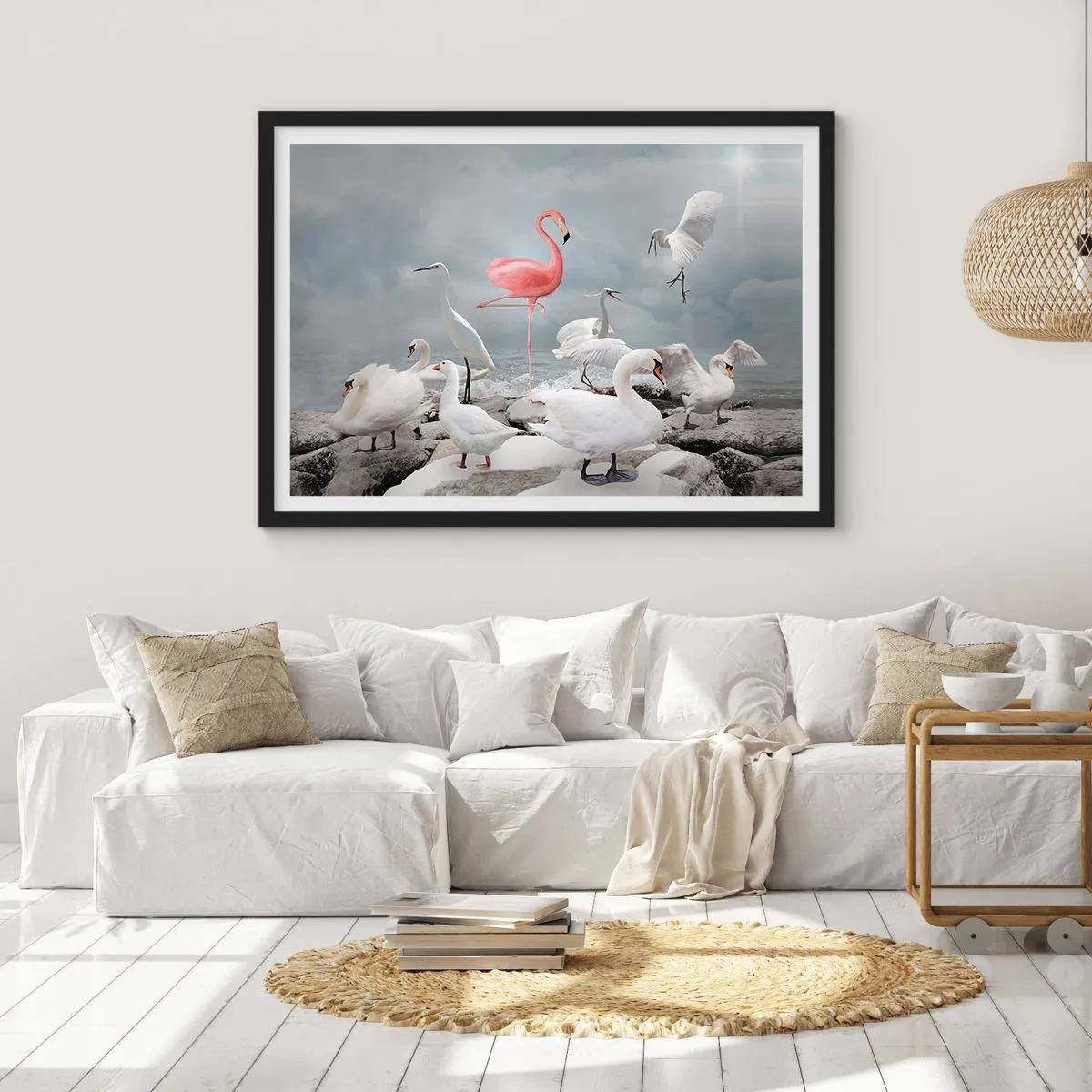 Plakat i sort ramme - Hvor kommer jeg fra? - 100x70 cm