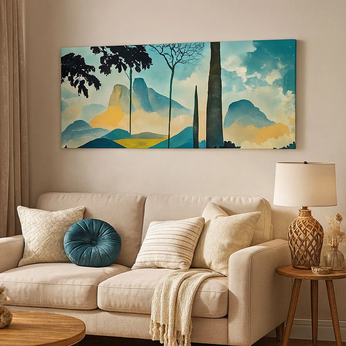 Lærredstryk - Billede på lærred - Stadig højere og højere - 100x40 cm