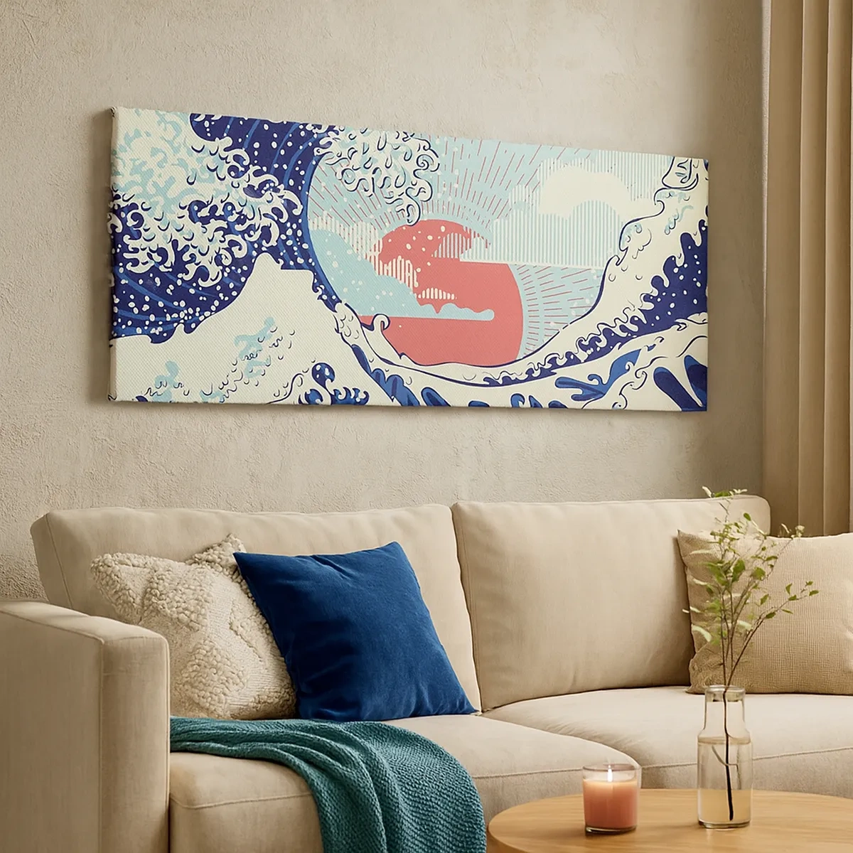 Lærredstryk - Billede på lærred - Fra japanske inspirationer - 30x30 cm