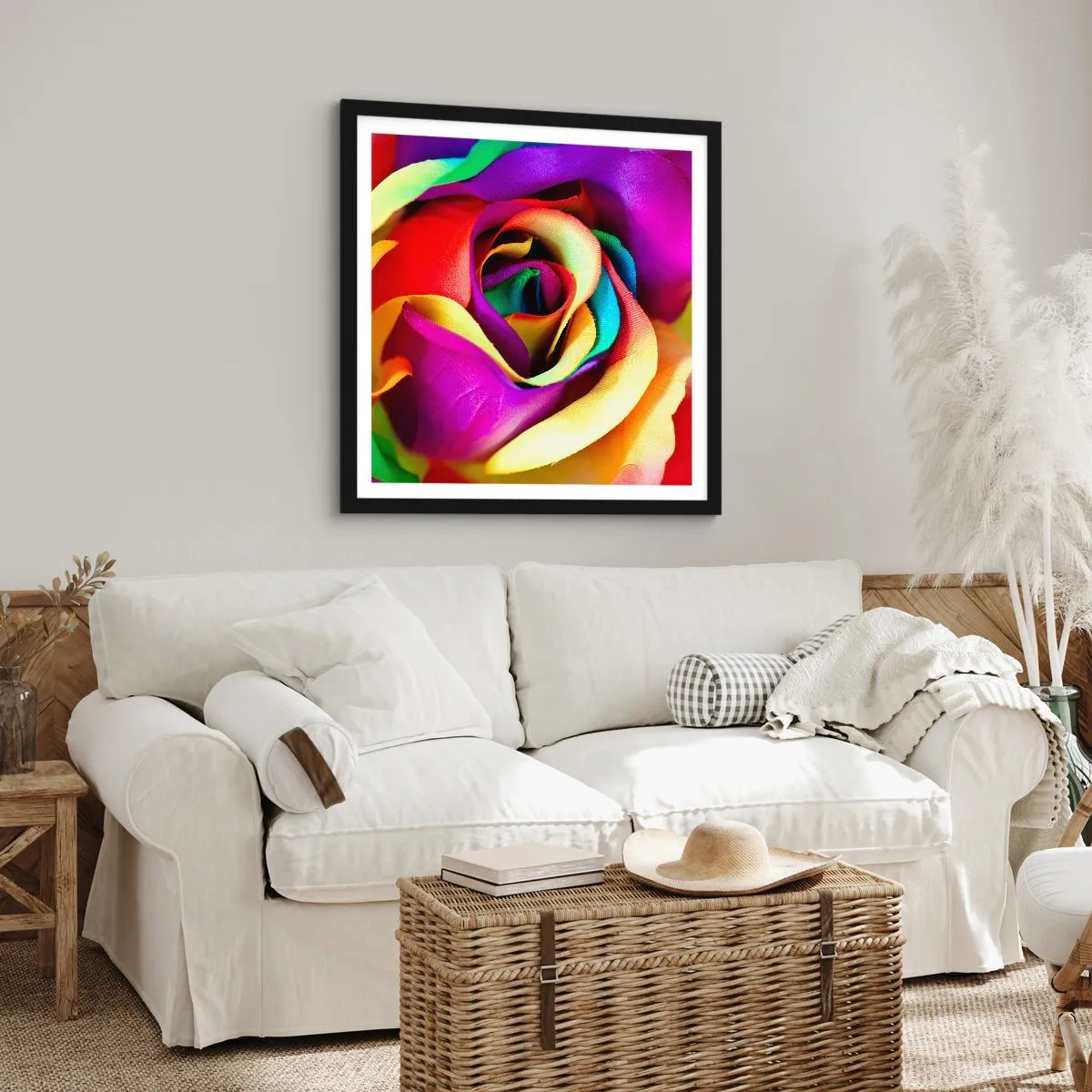 Plakat i sort ramme - Dette er umuligt - 50x50 cm