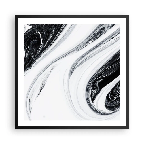 Plakat i sort ramme - Kombination af modsætninger - 60x60 cm