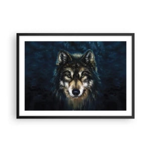 Plakat i sort ramme - Alfa? Og omega - 70x50 cm