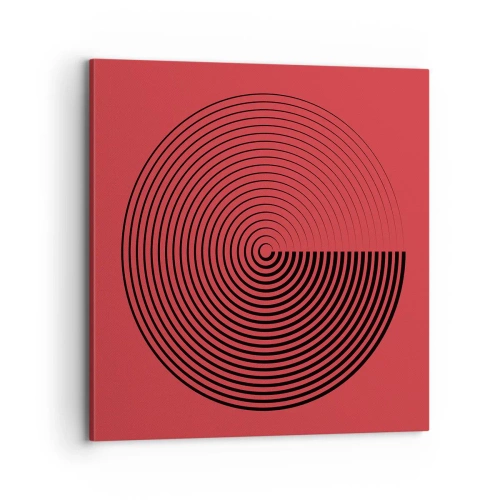 Lærredstryk - Billede på lærred - Cirkulær bevægelse - 70x70 cm