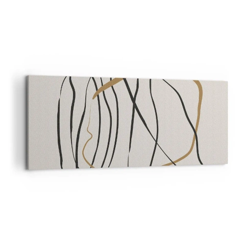 Lærredstryk - Billede på lærred - Komposition - dans i besiddelse - 120x50 cm