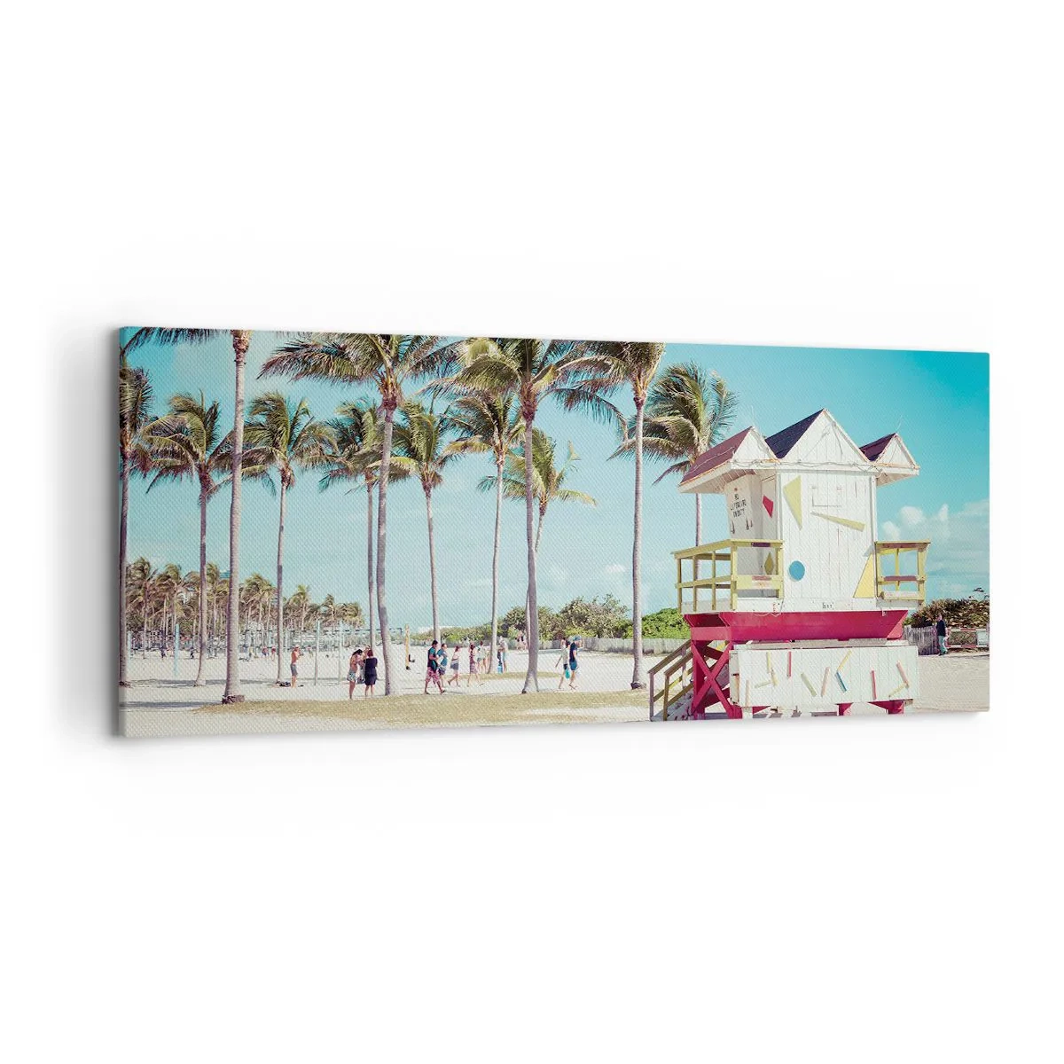 Lærredstryk - Billede på lærred - En smuk dag foran dig - 120x50 cm