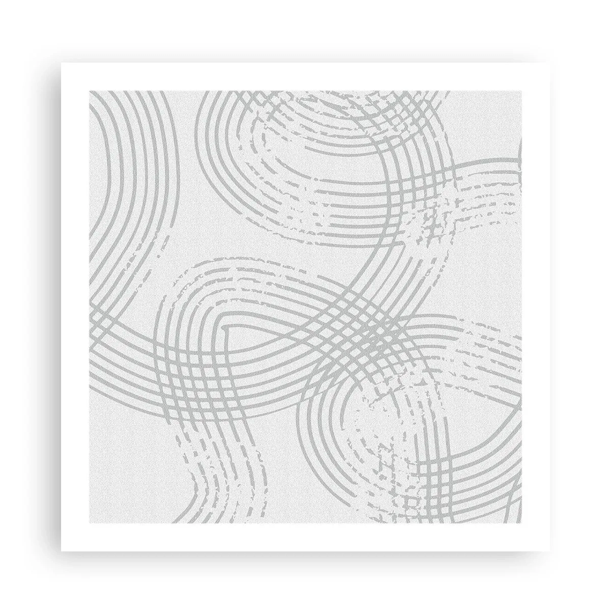 Plakat - Der er ingen lige vej - 60x60 cm