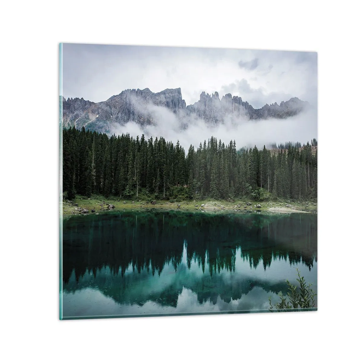 Billede på glas - Hys, tys, lad os ikke vække sovevandet... - 70x70 cm