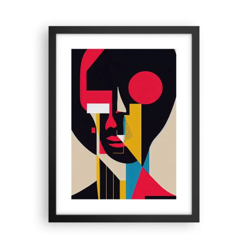 Plakat i sort ramme - Hendes indre verden - 30x40 cm
