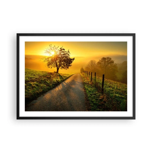 Plakat i sort ramme - Kære eftermiddag - 70x50 cm