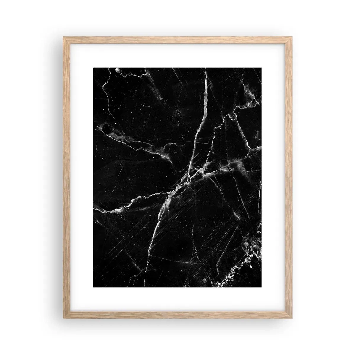 Plakat i ramme af lyst egetræ - Stenens hemmelige liv - 40x50 cm