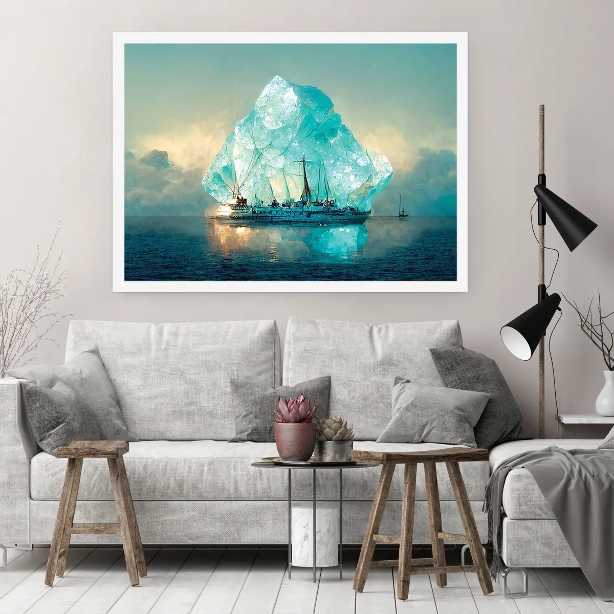 Plakat - Arktisk diamant - 100x70 cm
