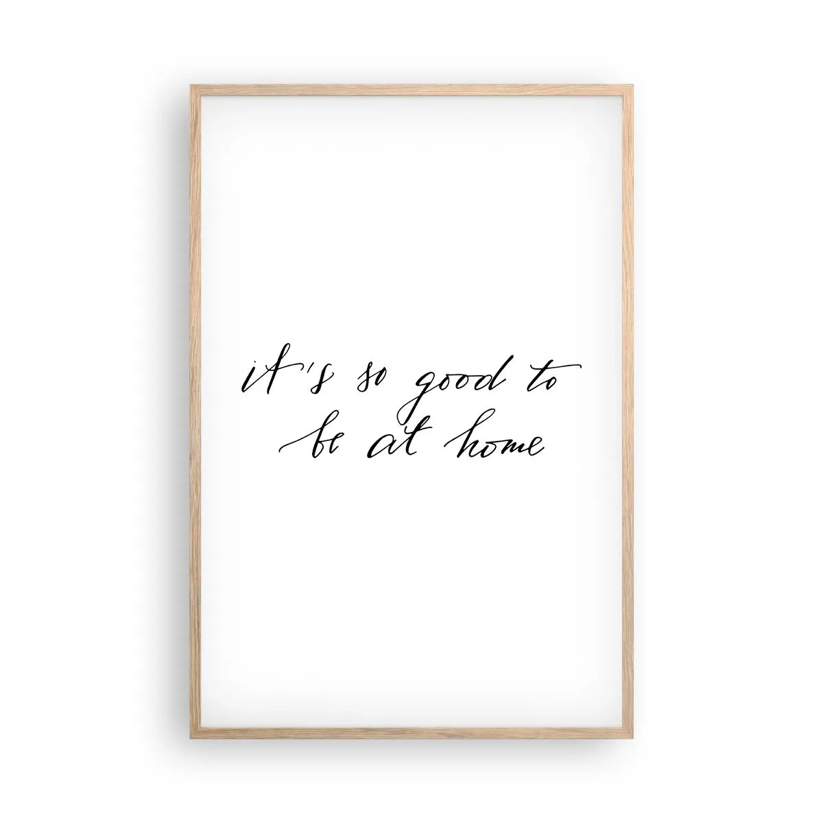 Plakat i ramme af lyst egetræ - Hele sandheden - 61x91 cm