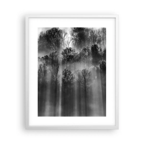 Plakat i hvid ramme - I stråler af lys - 40x50 cm