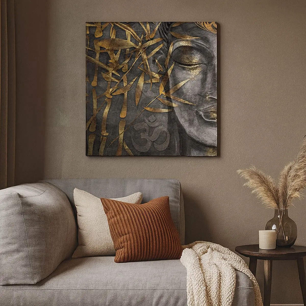 Lærredstryk - Billede på lærred - Mærk freden - 30x30 cm