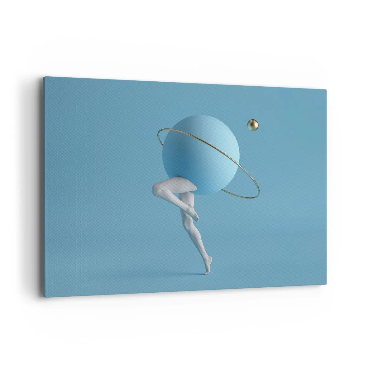 Lærredstryk - Billede på lærred - Og planeterne går amok - 100x70 cm