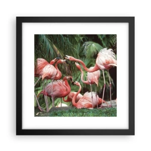 Plakat i sort ramme - Sladder om eftermiddagen - 30x30 cm