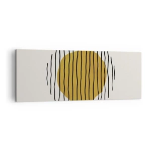 Lærredstryk - Billede på lærred - Abstraktion, der skælver af varme - 140x50 cm