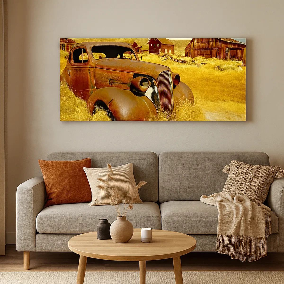 Lærredstryk - Billede på lærred - Et velfortjent hvil - 30x30 cm