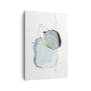 Lærredstryk - Billede på lærred - En undersøgelse af dråber - 70x100 cm