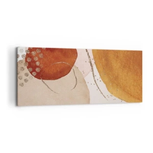 Lærredstryk - Billede på lærred - Rundhed og bevægelse - 100x40 cm