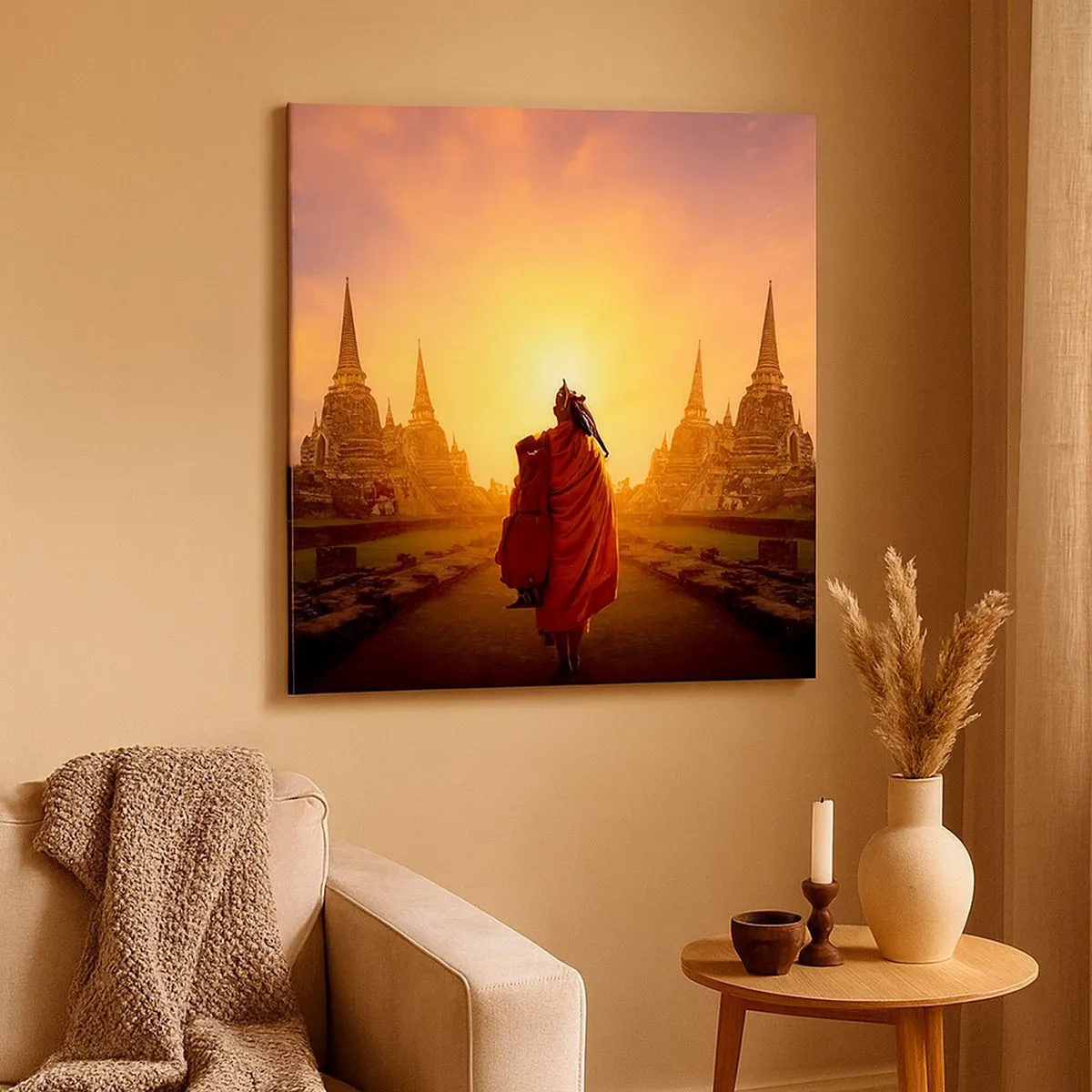 Lærredstryk - Billede på lærred - I fred for evigt - 30x30 cm