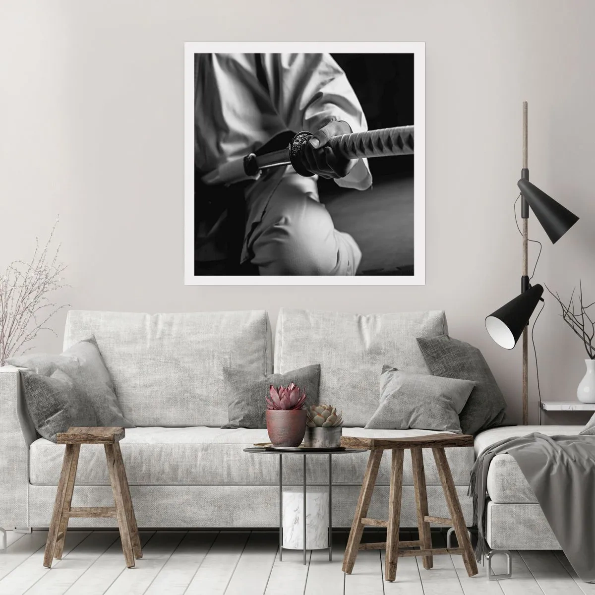 Plakat - En krigers sjæl - 50x50 cm