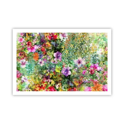 Plakat - Ind i blomsterne ved fortabelse - 91x61 cm