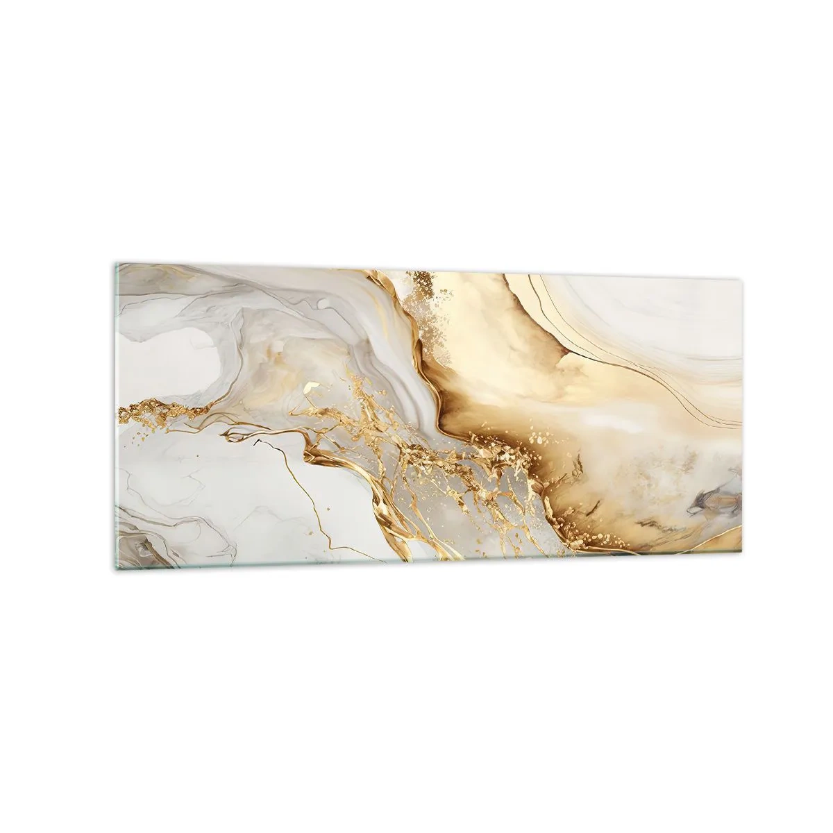 Billede på glas - Abstraktion: skønhed og godhed - 120x50 cm