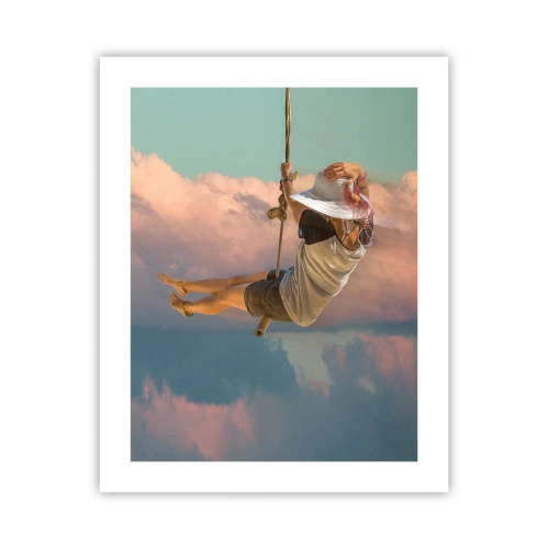 Plakat - Sjov i skyerne - 40x50 cm