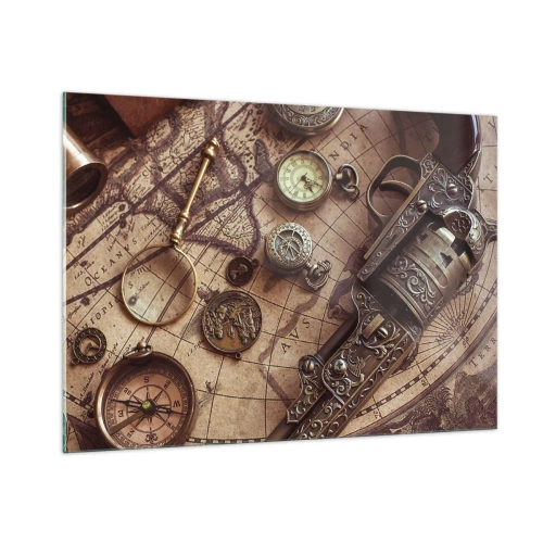 Billede på glas - Opkald til eventyr - 100x70 cm