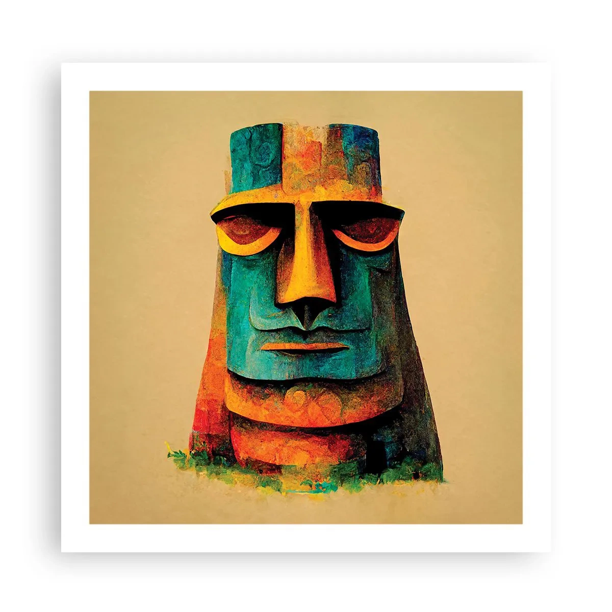 Plakat - Statuarisk, men alligevel sympatisk - 60x60 cm