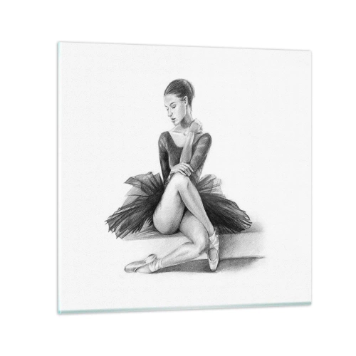 Billede på glas - Fortryllet af dans - 40x40 cm