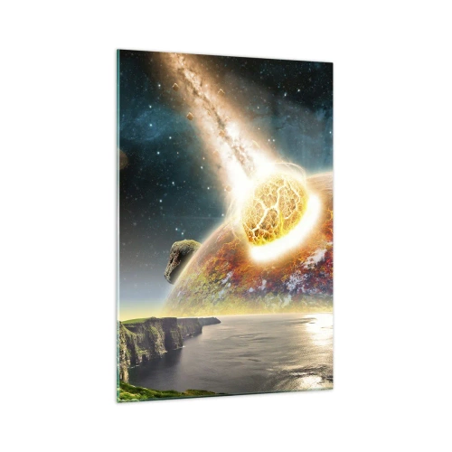 Billede på glas - Kosmisk drama - 70x100 cm
