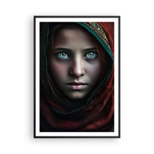 Plakat i sort ramme - Østens prinsesse - 70x100 cm
