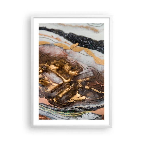 Plakat i hvid ramme - Jord element - 50x70 cm