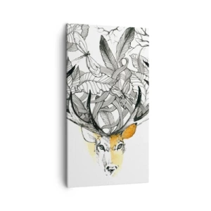 Lærredstryk - Billede på lærred - Horn af overflod - 45x80 cm