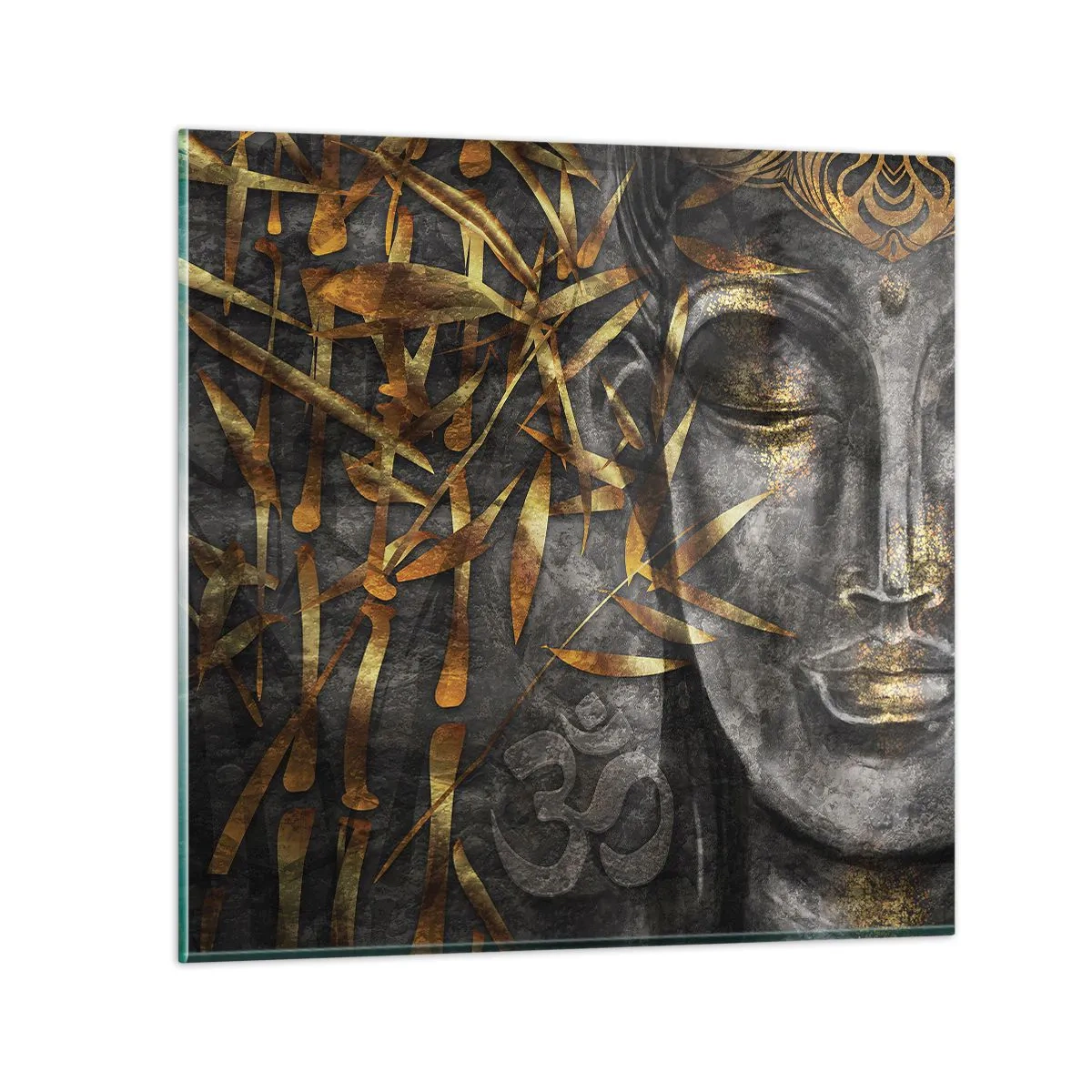 Billede på glas - Mærk freden - 70x70 cm