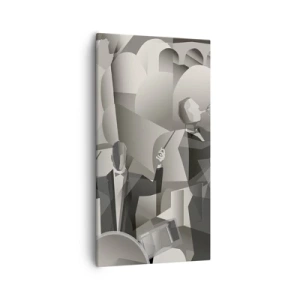 Lærredstryk - Billede på lærred - I lydenes rum - 55x100 cm