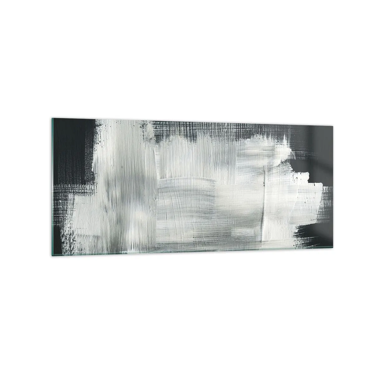 Billede på glas - Vævet af det lodrette og det vandrette - 120x50 cm