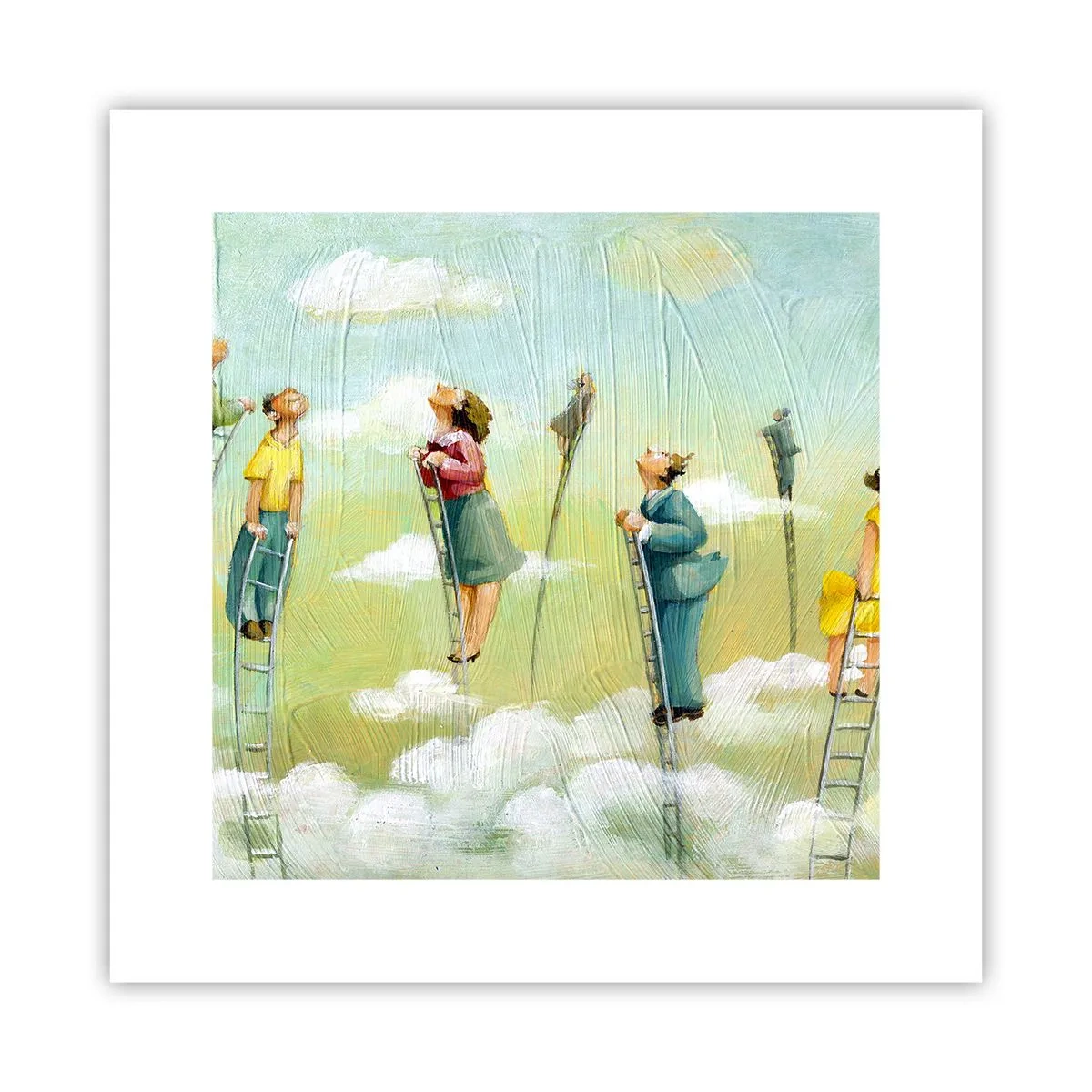 Plakat - Bag din drøm - 30x30 cm