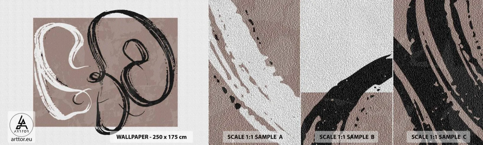 Prøve Fototapet Premium Sand - Komposition - en søgen efter fuldstændighed - Minimalisme, Stykke, Abstraktion - 100x30 cm