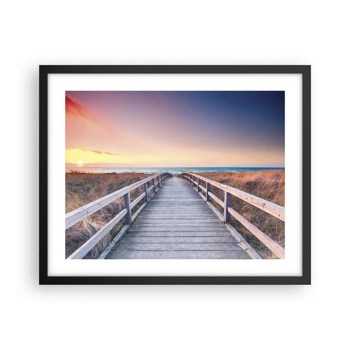 Plakat i sort ramme - Baltisk aften aura - 50x40 cm