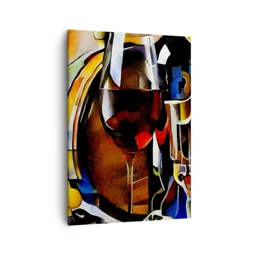 Lærredstryk - Billede på lærred - Og verden bliver mere farverig - 50x70 cm