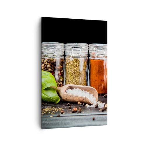 Lærredstryk - Billede på lærred - For at livet kan smages - 80x120 cm