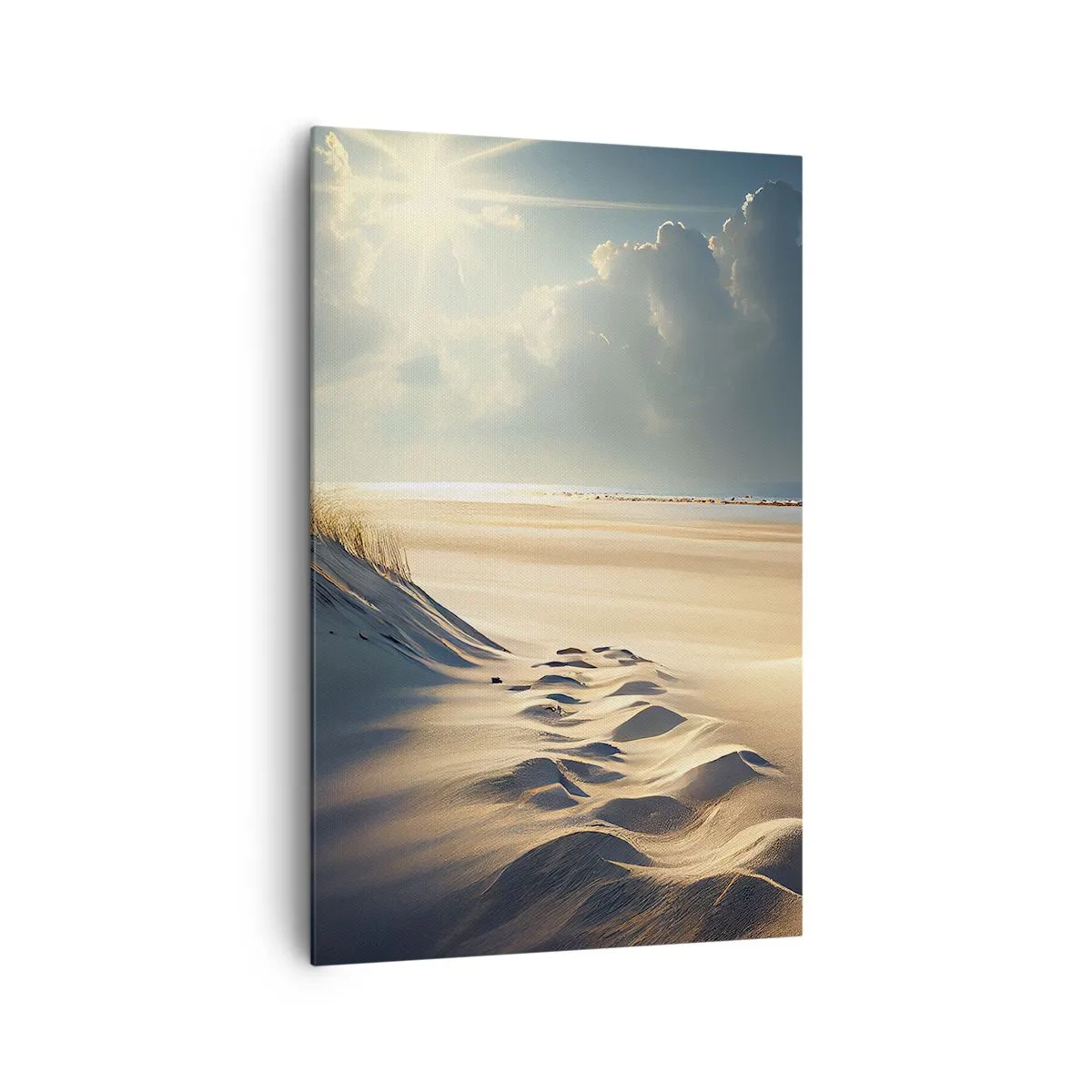 Lærredstryk - Billede på lærred - Beroligende landskab - 80x120 cm