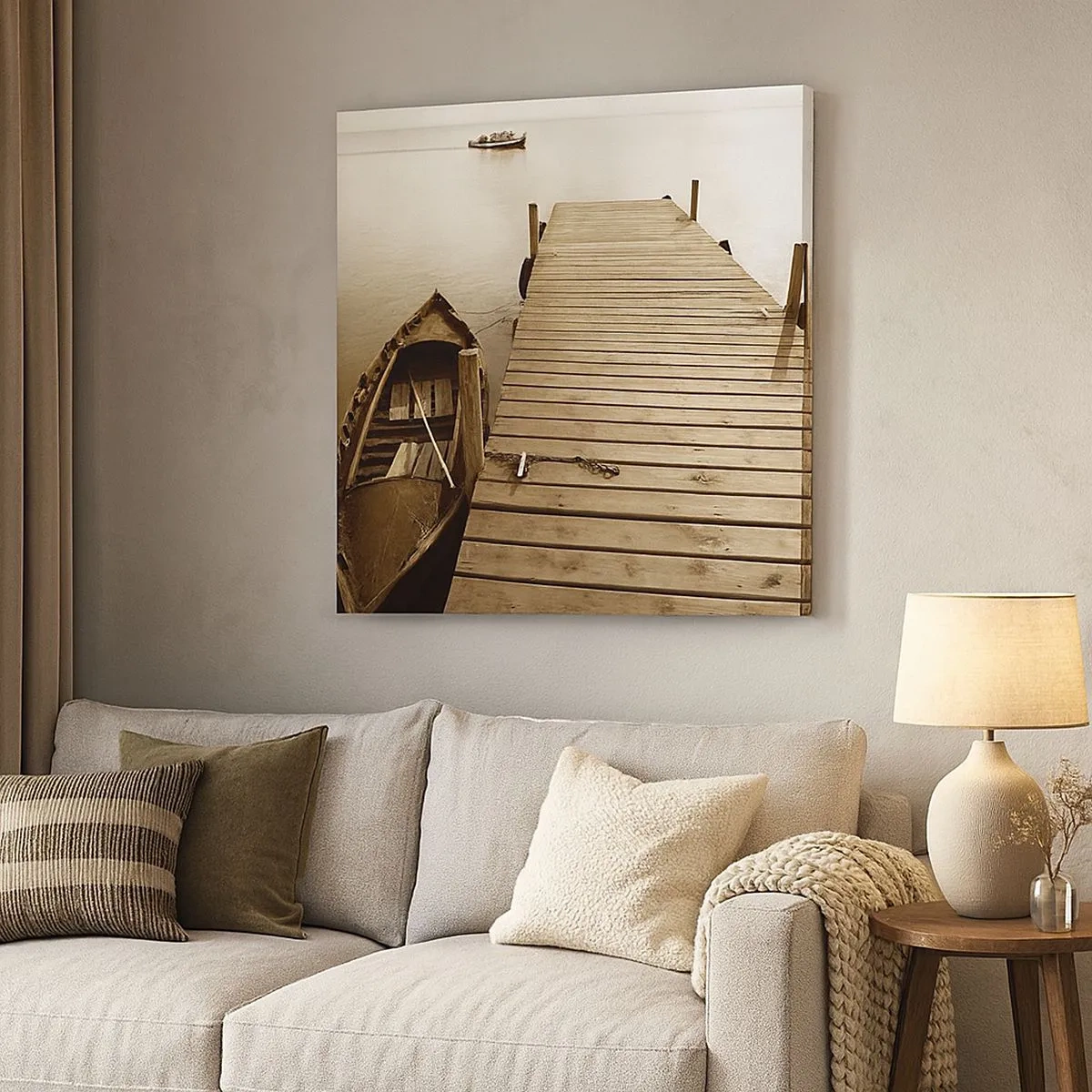 Lærredstryk - Billede på lærred - Stor fred - 30x30 cm