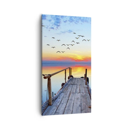 Lærredstryk - Billede på lærred - Tid til at tage tilbage... - 55x100 cm