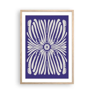 Plakat i ramme af lyst egetræ - Etniske inspirationer - 50x70 cm